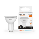 Лампа светодиод 7Вт GU10 3000К 530Лм MR16 Gauss Elementary 1/10/100