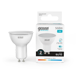 Лампа светодиод 7Вт GU10 4100К 550Лм MR16 Gauss Elementary 1/10/100