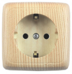 Розетка HEGEL 1-мест. в сборе с корпусом с З/К скр. уст-ки16А 220-250В IP20 дерево Розетка HEGEL 1-мест. в сборе с корпусом с З/К скр. уст-ки16А 220-250В IP20 дерево