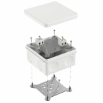 Коробка огнестойкая для о/п двухкомпонентная 60-0300-FR2.5-4 Е15-Е120 RAL9003 100х100х50 (14 шт/уп) Промрукав