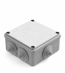 Коробка распаячная для наружного монтажа, RAL 7035, 6 гермовводов, 100х100х50мм, IP44 CHINT (1) Коробка распаячная для наружного монтажа, RAL 7035, 6 гермовводов, 100х100х50мм, IP44 CHINT (1)