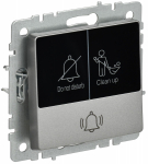 BRITE Кнопка звонка с инд. отел. 10А ВС10-1-9-БрС сталь IEK BRITE Кнопка звонка с инд. отел. 10А ВС10-1-9-БрС сталь IEK