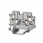 Зажим клеммный проходной 65.4мм размер ячейки 5.2мм на DIN-рейку 1 уровень сечение провода 4мм² 24А 1000В термопласт DKC (ДКС) Зажим клеммный проходной 65.4мм размер ячейки 5.2мм на DIN-рейку 1 уровень сечение провода 4мм² 24А 1000В термопласт DKC (ДКС)