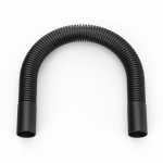 Поворот гибкий гофрированный универсальный чёрный d32 мм (5шт/60шт уп/кор) Промрукав Поворот гибкий гофрированный универсальный чёрный d32 мм (5шт/60шт уп/кор) Промрукав