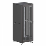 Шкаф напольный разобранный 19 IT-CQE-N 47U 800x800мм, крыша с вырубкой, дверь стекло и двойная сплошная металл, двойные боковые панели, черный RAL90 Шкаф напольный разобранный 19 IT-CQE-N 47U 800x800мм, крыша с вырубкой, дверь стекло и двойная сплошная металл, двойные боковые панели, черный RAL90