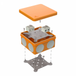 Коробка огнестойкая для о/п двухкомпонентная 60-0300-FR10.0-4 Е15-Е120 100х100х50 Промрукав