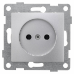 GUSI Bravo МЕХАНИЗМ  Роз. 1-ой б/з с з/ш,  скрытая  установка, 16А, 250В. Цвет серебро.