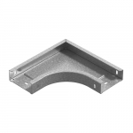 Угол горизонтальный 90 град. к лотку ПЛК 600х60, толщ. 1,5 мм, гор. цинк