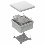 Коробка огнестойкая разветвительная для о/п двухкомпонентная 60-0300-FR6.0-4-2-Р Е15-Е60 RAL7035 100х100х50 (14 шт/кор) Промрукав