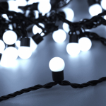 Светодиодная гирлянда ARD-BALL-CLASSIC-D17.5-10000-BLACK-100LED WHITE (230V, 7W) Светодиодная гирлянда ARD-BALL-CLASSIC-D17.5-10000-BLACK-100LED WHITE (230V, 7W)