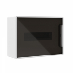 Щиток 12 мод настенный FRAME, белый, с тонированной дверцей, с 2 шин. PEN на 8+6 отв.