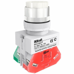 Кнопка ABFP d=22мм 220В с фиксацией белая ВK-22 DEKraft Systeme Electric