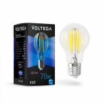 Лампа светодиодная Voltega E27 7W 4000K прозрачная VG10-A60E27cold7W-F 7141 Лампа светодиодная Voltega E27 7W 4000K прозрачная VG10-A60E27cold7W-F 7141