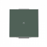 Клавиша одинарная нажимная (кнопка) для выкл-ля/кнопки пластик зеленый матовая IP20 ABB