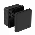 MultiBox Коробка распределительная с мембранными вводами IP66 85х85х42 Черная (со стикером)