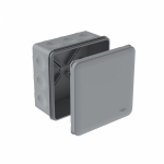 MultiBox Коробка распределительная с мембранными вводами IP66 100х100х50 Серая (со стикером)