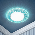 DK LD22 BL/WH Светильник ЭРА декор cо светодиодной подсветкой Gx53, голубой DK LD22 BL/WH Светильник ЭРА декор cо светодиодной подсветкой Gx53, голубой