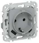 FLITE Роз.с з/к/ш 16А USB AC 20Вт б/к РСЮшс11-1-ФлС сер. IEK