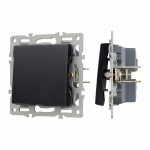 Механизм выключателя одноклавишный проходной SWT-MKP1-PL-BK (250V, 16A) (Arlight, -) Механизм выключателя одноклавишный проходной SWT-MKP1-PL-BK (250V, 16A) (Arlight, -)