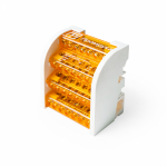 Шина на DIN-рейку в корпусе (кросс-модуль) 4х7 Промрукав Шина на DIN-рейку в корпусе (кросс-модуль) 4х7 Промрукав