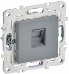 Розетка 1гн комп RJ45 с/у серый кат.5E механизм SK-K01Gr SKANDY IEK (1/10/100)