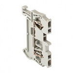 Зажим клеммный проходной 49мм размер ячейки 4мм на DIN-рейку/G-рейка 1 уровень сечение провода 1.5мм² 18А 800В EKF