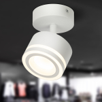 Светильник настенно-потолочный спот ЭРА OL52 WH под лампу GX53 белый IP20 Светильник настенно-потолочный спот ЭРА OL52 WH под лампу GX53 белый IP20