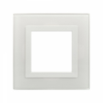 Рамка 1-пост. цвет белый матовый, стекло горизонт. и вертик., Avanti DKC