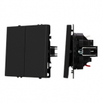 Механизм звонкового выключателя двухклавишный SWT-NOBE-MKR2-SFPL-BK (230V, 10A) (Arlight, Черный оникс) Механизм звонкового выключателя двухклавишный SWT-NOBE-MKR2-SFPL-BK (230V, 10A) (Arlight, Черный оникс)