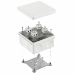 Коробка огнестойкая для о/п двухкомпонентная 60-0300-FR2.5-8 Е15-Е120 RAL9003 100х100х50 (14 шт/уп) Промрукав