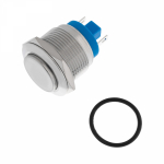 Кнопка  антивандальная Ø19  Б/Фикс (2с) (ON)-OFF выпуклая (PBS-28В-4) REXANT (блистер)