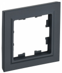 Рамка 1гн графит РУ-1-БрГ BRITE IEK (1/10/100)