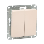 Механизм выключателя, двухклавишный, кремовый Эпика EKF Механизм выключателя, двухклавишный, кремовый Эпика EKF