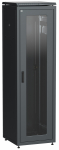 ITK Шкаф сетевой 19" LINEA N 42U 600х800 мм стеклянная передняя дверь, задняя металлическая черный ITK Шкаф сетевой 19" LINEA N 42U 600х800 мм стеклянная передняя дверь, задняя металлическая черный
