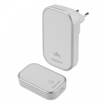 Беспроводной дверной звонок с цифровым кодированием 38 мелодий 200м IP44 белый REXANT