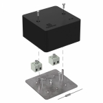 Коробка огнестойкая для кабель-канала 40-0460-FR2.5-4-П Е15-Е120 с термопредохранителем RAL9005 85х85х45 (44 шт/кор) Промрукав