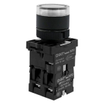 Кнопка управления NP2-EW3165 1НО+1НЗ белая AC/DC230В(LED), IP40  CHINT (1)