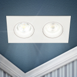 Встраиваемый светильник декоративный ЭРА KL92-2 WH MR16/GU5.3 белый, пластиковый Встраиваемый светильник декоративный ЭРА KL92-2 WH MR16/GU5.3 белый, пластиковый