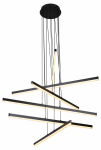 Светильник подвесной (подвес) Rivoli Mabel 6183-201 LED 120 Вт 3000-6000К чёрный светодиодный с пультом