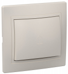 Выключатель 1кл прох с/у крем ВСп10-1-0-ККм Кварта GENERICA IEK (1/10/120)