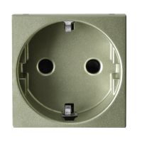 Розетка ABB Zenit 1-мест. 2мод. механизм с накладкой с З/К скр. уст-ки16А 220-250В со шторками IP21 шампань Розетка ABB Zenit 1-мест. 2мод. механизм с накладкой с З/К скр. уст-ки16А 220-250В со шторками IP21 шампань