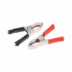 Зажим "крокодил" (черн+красн) 15А 75мм REXANT (10/100/2000)