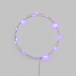 Гирлянда светодиодная Роса 2м 20 LED ФИОЛЕТОВЫЙ IP20 2xАА (в комплект не вxодят) NEON-NIGHT