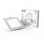 Светильник Gauss Basic Downlight квадрат 12W 1000lm 4000K 170-260V IP20 145*26 белый LED 1/60