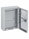 Щит учета ЩУ-1ф 300х200х124 настен окно с зам. металл сер 4мод IP54 Народный TDM Щит учета ЩУ-1ф 300х200х124 настен окно с зам. металл сер 4мод IP54 Народный TDM