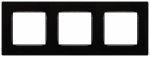 Рамка для розеток и выключателей ЭРА Серия 12 12-5203-06 на 3 поста, Классик, чёрный Рамка для розеток и выключателей ЭРА Серия 12 12-5203-06 на 3 поста, Классик, чёрный