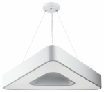 Светильник светодиодный Geometria ЭРА Delta SPO-153-W-40K-030 30Вт 4000К 2100Лм IP40 600*600*80 белый подвесной ЛТ