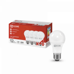 Лампа светодиодная LED-A60-VC 4PACK 12Вт 230В Е27 4000К 1140Лм (4шт./упак) IN HOME Лампа светодиодная LED-A60-VC 4PACK 12Вт 230В Е27 4000К 1140Лм (4шт./упак) IN HOME