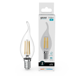 Лампа светодиод 8Вт Свеча на ветру Е14 4100К 540Лм филамент прозр Gauss Filament Elementary (1/10/100) Лампа светодиод 8Вт Свеча на ветру Е14 4100К 540Лм филамент прозр Gauss Filament Elementary (1/10/100)