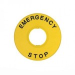 Шильдик аварийной остановки NP2-BY8101 φ90 (без надписи)  CHINT (1)